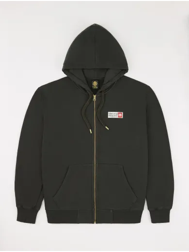 SWEAT SHIRT HOODIE ZIP MORE COOL CARBON BLACK