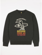 SWEAT SHIRT CLASSIC GUSTAVO VULTURE CARBON BLACK