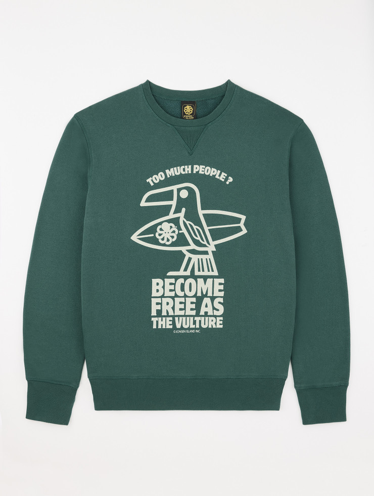 CLASSIC GUSTAVO VULTURE GREEN SWEATSHIRT