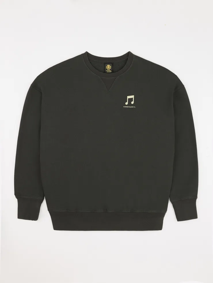 SWEAT SHIRT CLASSIC GUSTAVO HOT LINE CARBON BLACK