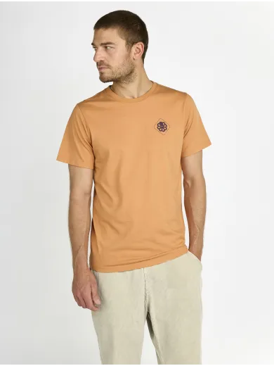 T-SHIRT CLASSIC BIG LABEL CARAMEL