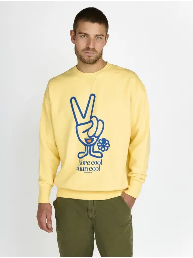 SWEAT SHIRT CONFORT GUSTAVO COOL HANDS YELLOW