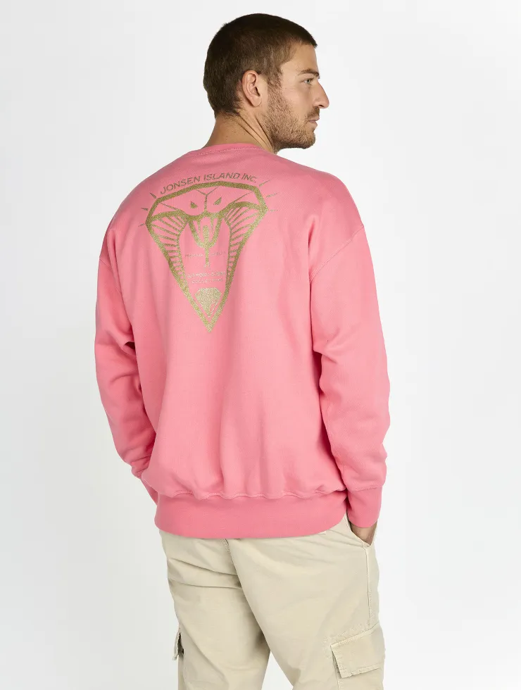 SWEAT SHIRT CONFORT GUSTAVO DIAMOND COBRA PINK