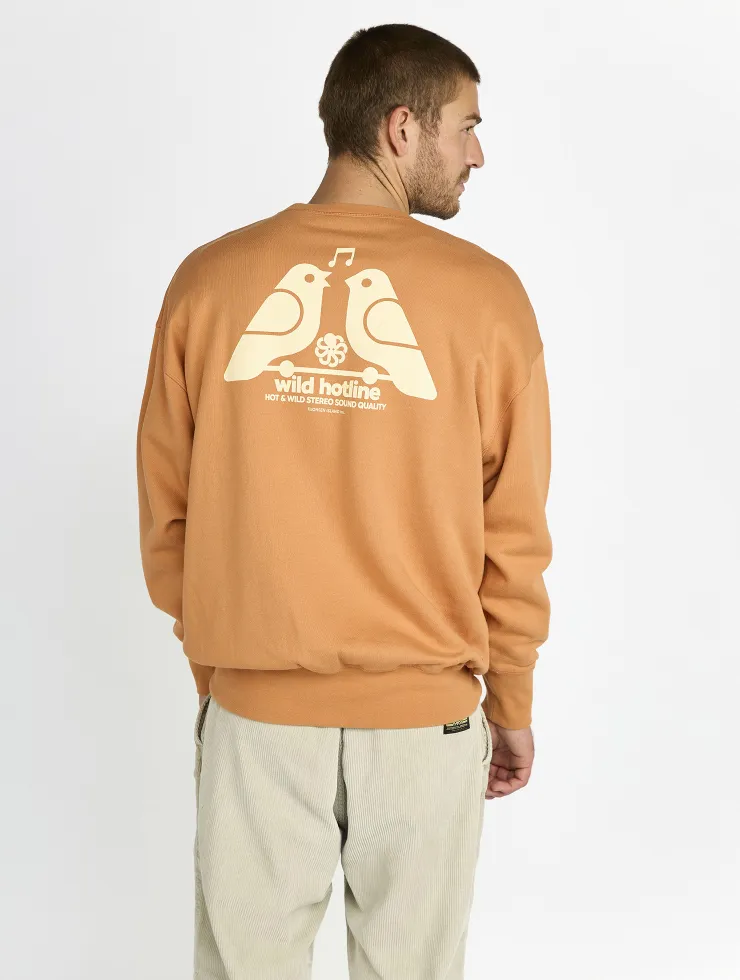 SWEAT SHIRT CONFORT GUSTAVO HOT LINE CARAMEL