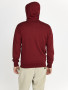 ZIP-UP HOODED SWEATSHIRT "MORE COOL" IN SYRAH COLOR
