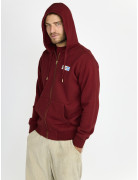 ZIP-UP HOODED SWEATSHIRT "MORE COOL" IN SYRAH COLOR