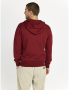 ZIP-UP HOODED SWEATSHIRT "MORE COOL" IN SYRAH COLOR
