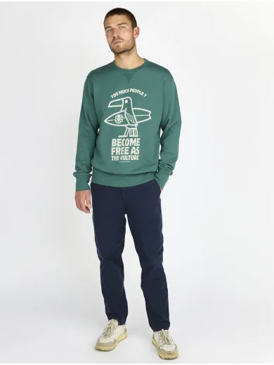 SWEAT SHIRT CLASSIC GUSTAVO VULTURE GREEN