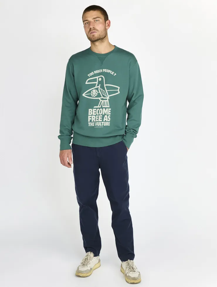 SWEAT SHIRT CLASSIC GUSTAVO VULTURE GREEN