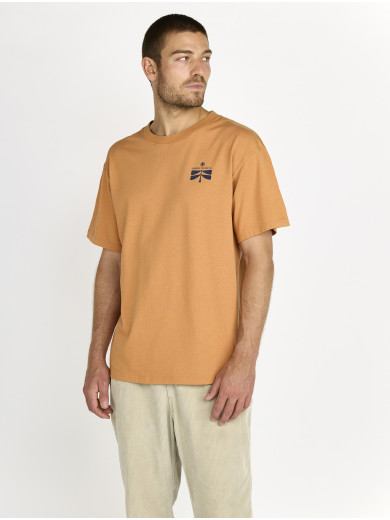 COMFORT FLOWER LOVE CARAMEL T-SHIRT