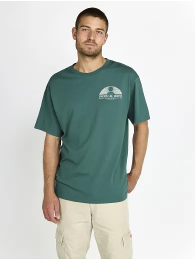 T-SHIRT CONFORT TROPICAL HOTEL GREEN