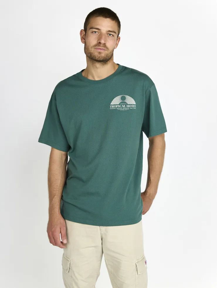 T-SHIRT CONFORT TROPICAL HOTEL GREEN