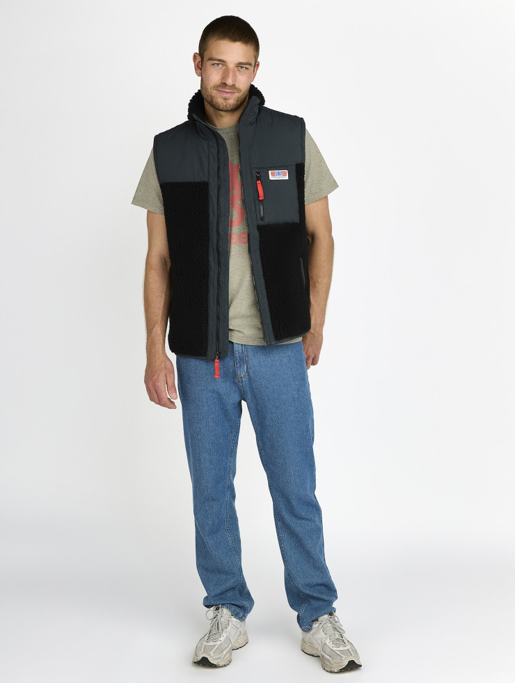 GILET SHERPA ORESTE  BLACK