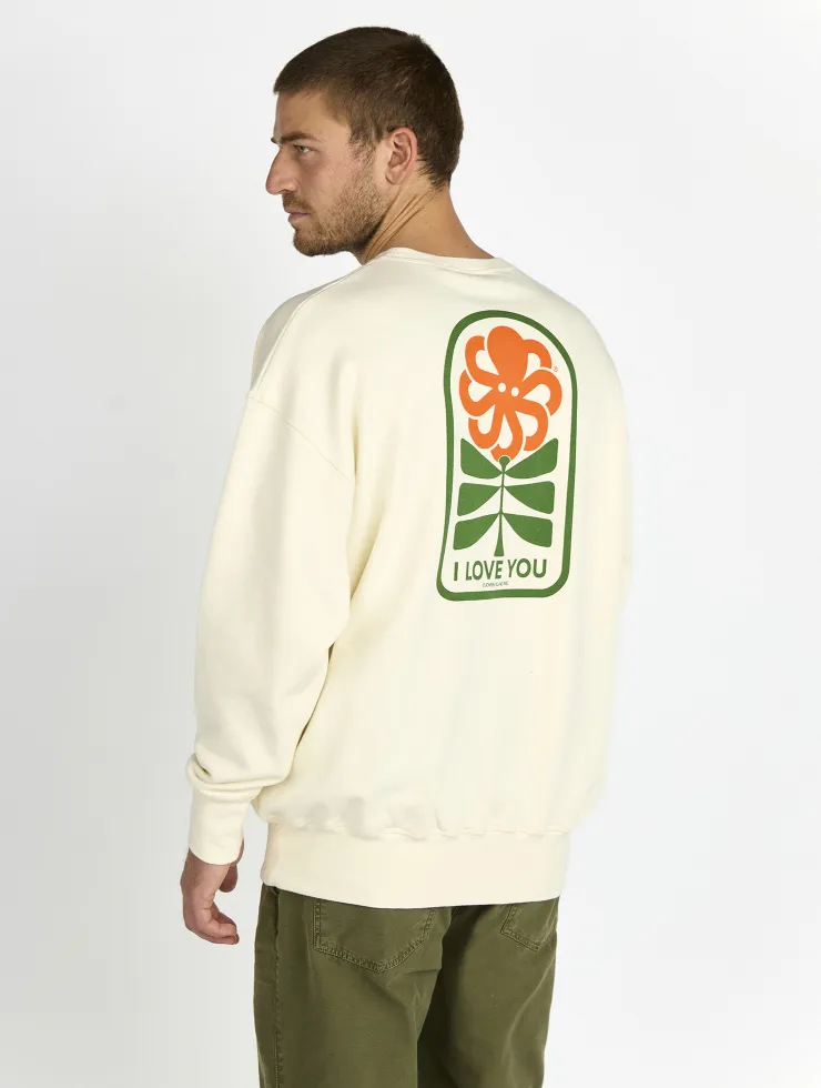 SWEAT SHIRT CONFORT GUSTAVO FLOWER LOVE COCONUT