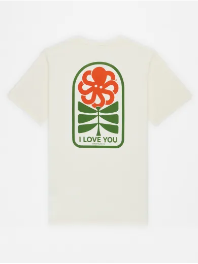 T-SHIRT CLASSIC FLOWER LOVE COCONUT