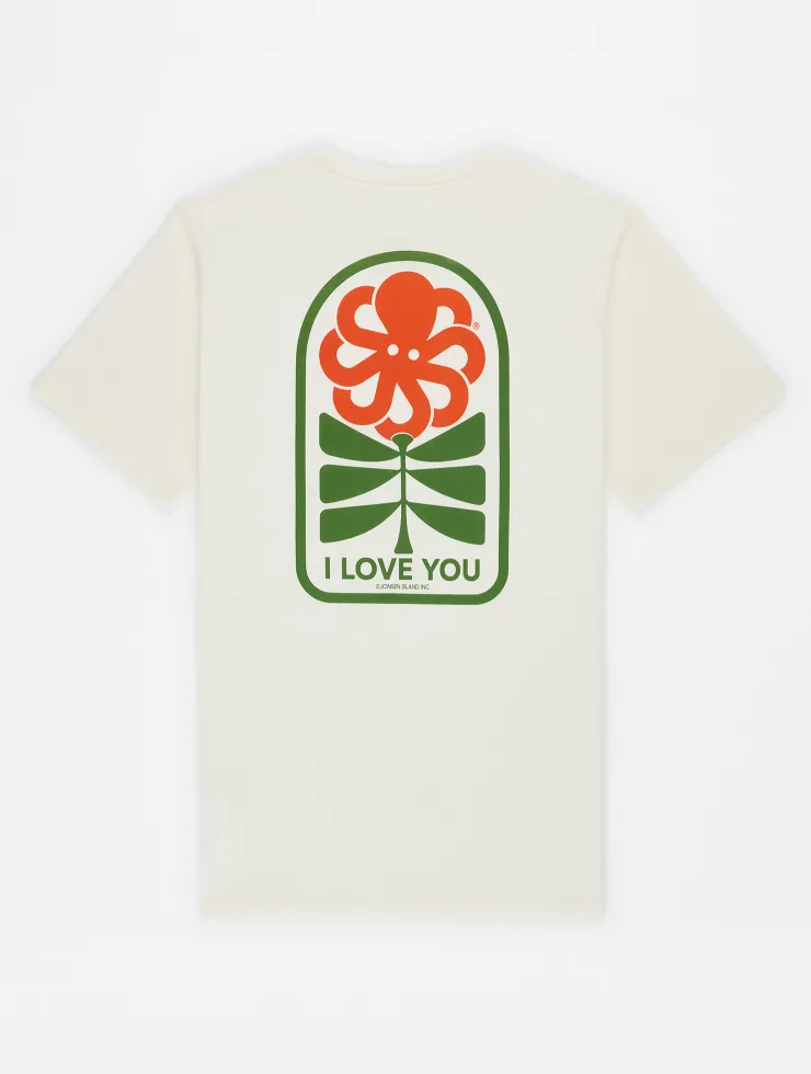 T-SHIRT CLASSIC FLOWER LOVE COCONUT