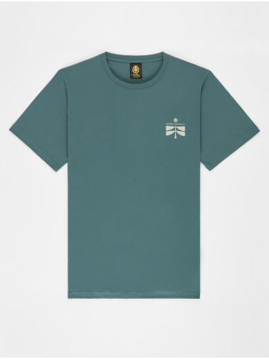 T-SHIRT CLASSIC FLOWER LOVE GREEN