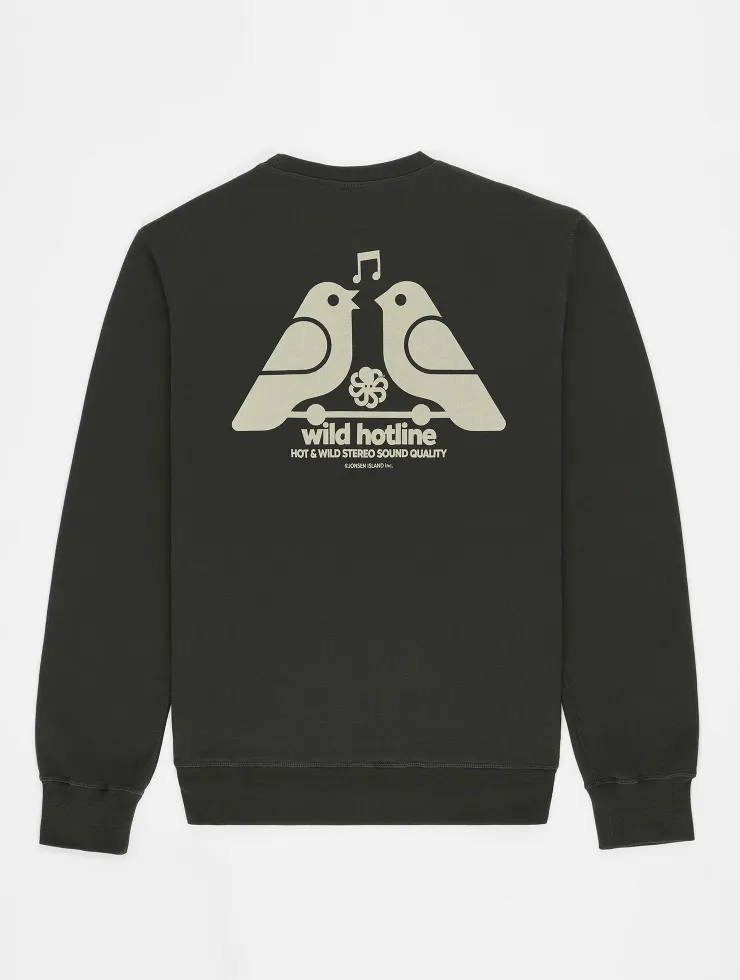 SWEAT SHIRT CLASSIC GUSTAVO HOT LINE CARBON BLACK