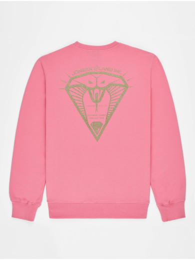 SWEAT SHIRT CLASSIC GUSTAVO DIAMOND COBRA PINK
