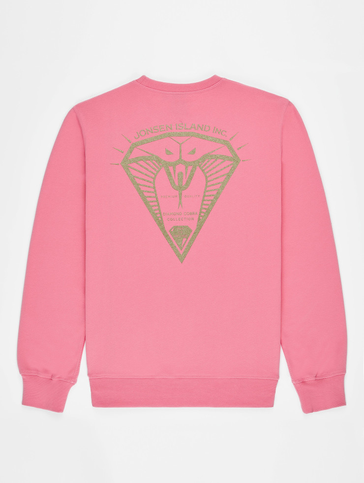Classic Gustavo Diamond Cobra Pink Sweatshirt