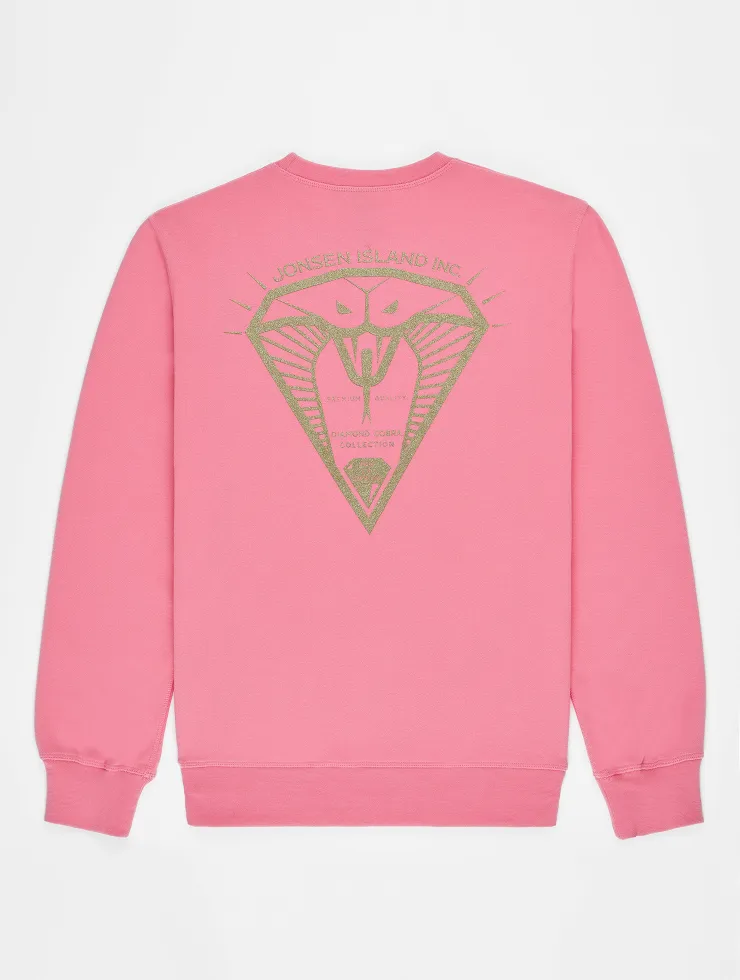 SWEAT SHIRT CLASSIC GUSTAVO DIAMOND COBRA PINK