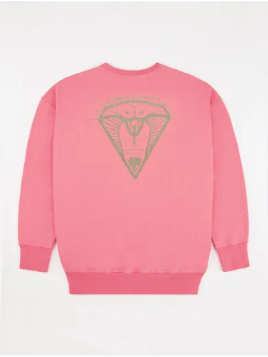 SWEAT SHIRT CONFORT GUSTAVO DIAMOND COBRA PINK