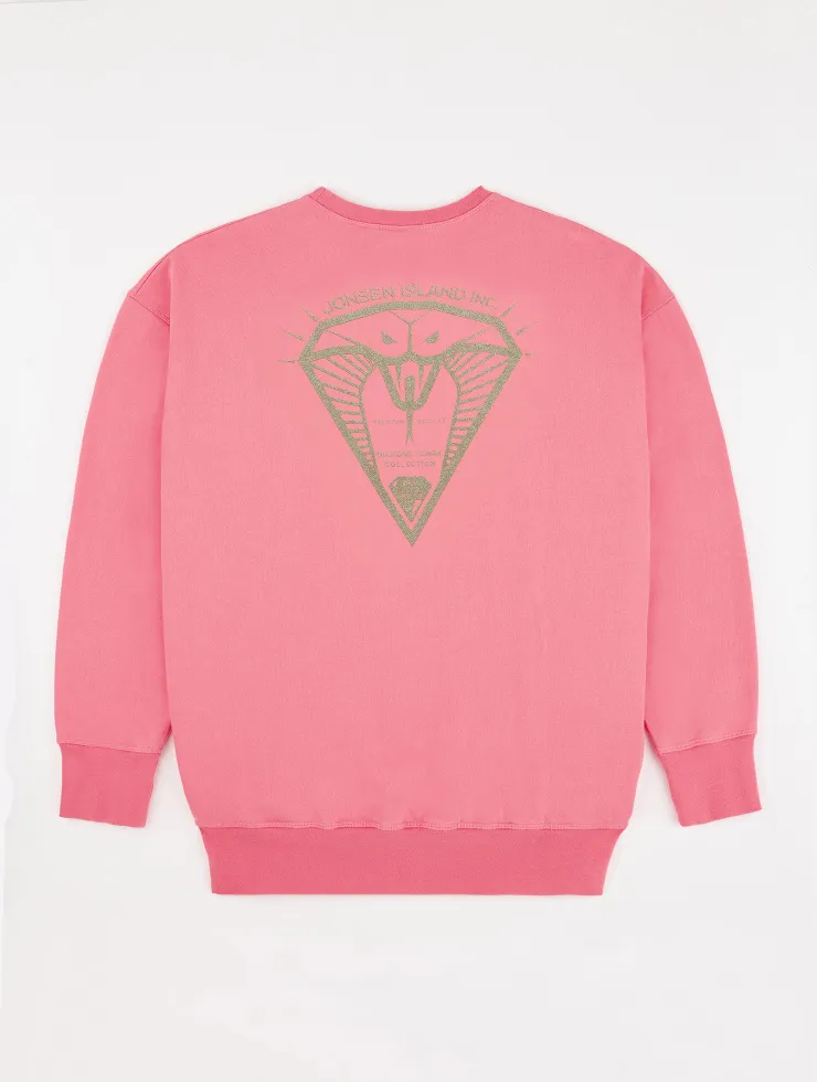 SWEAT SHIRT CONFORT GUSTAVO DIAMOND COBRA PINK