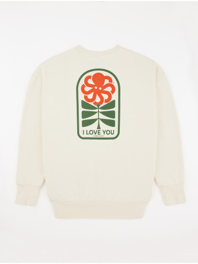 SWEAT SHIRT CONFORT GUSTAVO FLOWER LOVE COCONUT