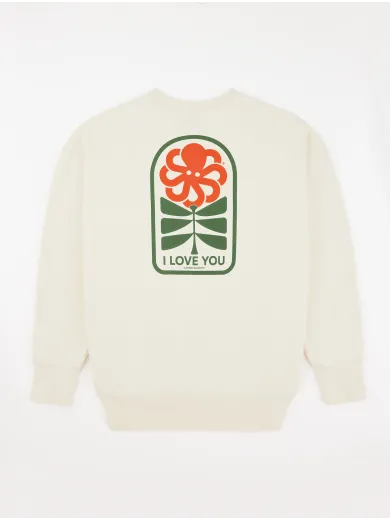 SWEAT SHIRT CONFORT GUSTAVO FLOWER LOVE COCONUT