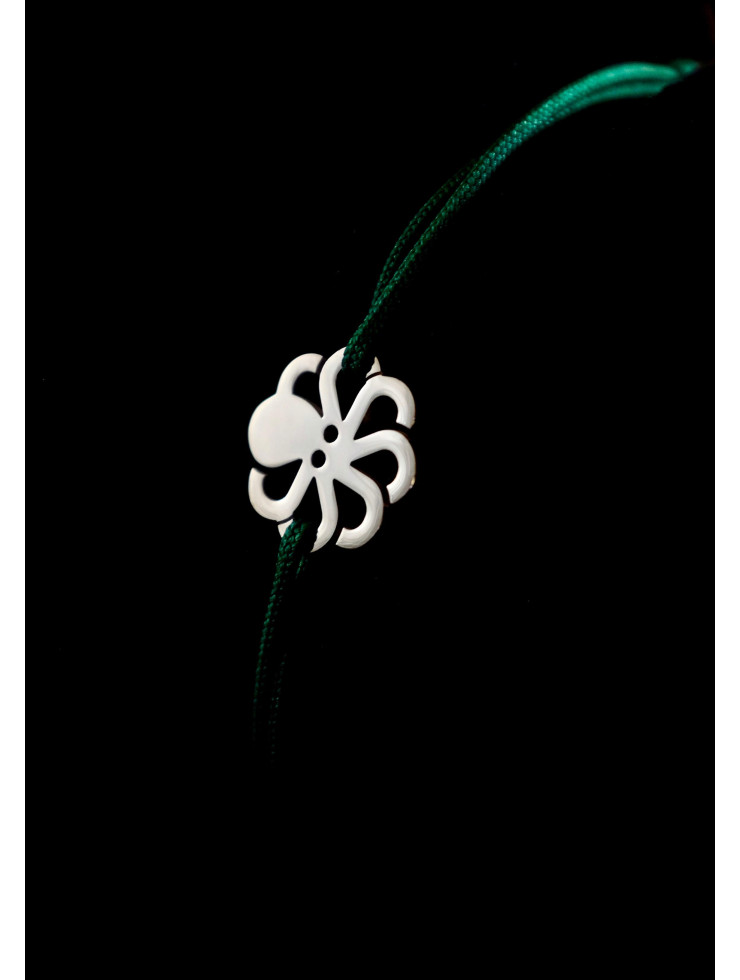 Bracelet "JEWEL" cordon Vert