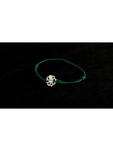 Bracelet "JEWEL" cordon Vert