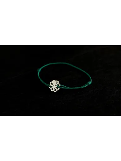 Bracelet "JEWEL" cordon Vert