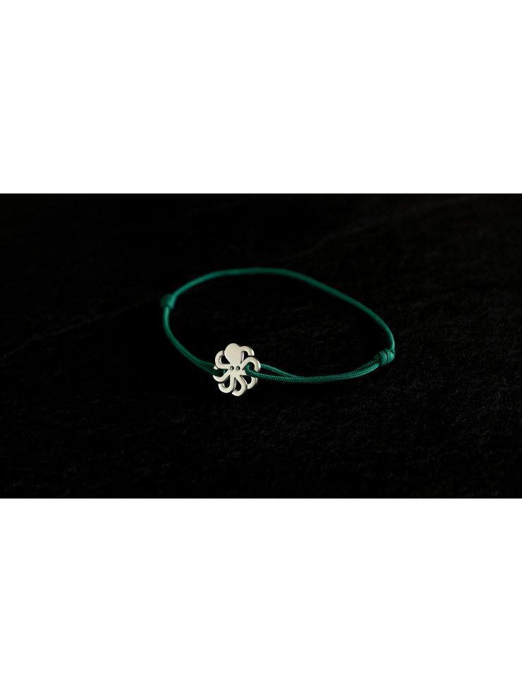 Bracelet "JEWEL" cordon Vert