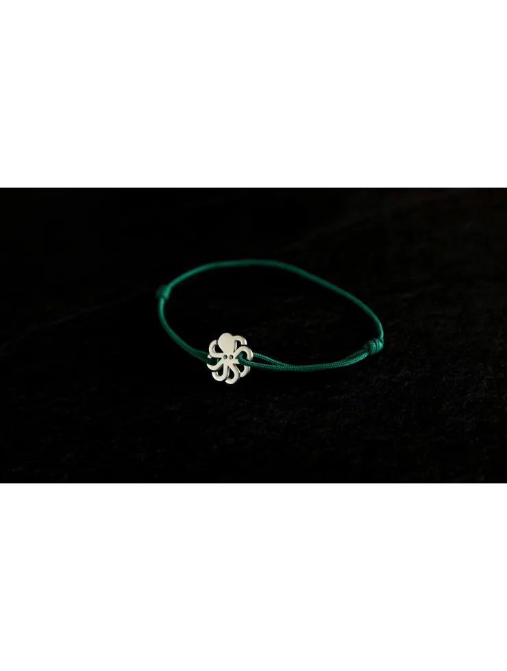 Bracelet "JEWEL" cordon Vert