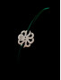 Bracelet "JEWEL" cordon Vert