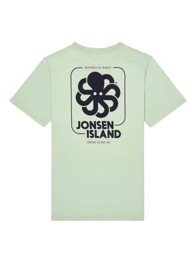 T-SHIRT CLASSIC BIG LABEL CAM GREEN