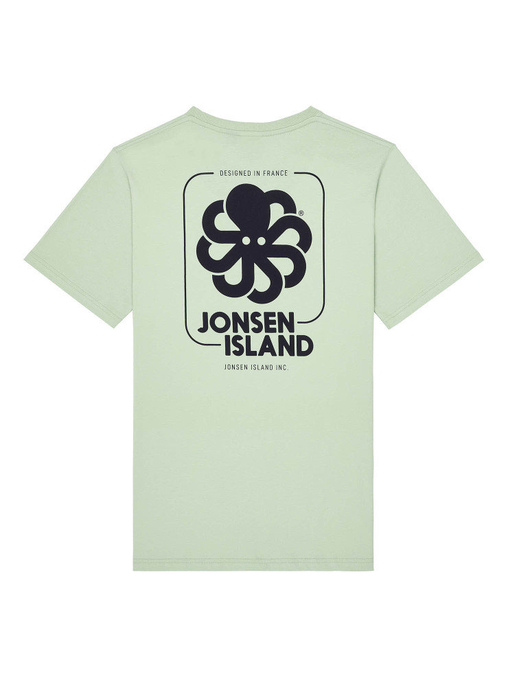 T-SHIRT CLASSIC BIG LABEL CAM GREEN