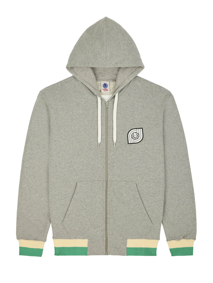 SWEAT HOODIE ZIPPE DOUBLE J HGR