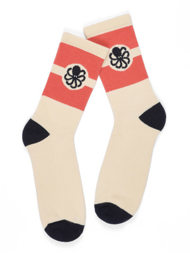 CHAUSSETTES SOCKS RUNNER VINTAGE ROUGE