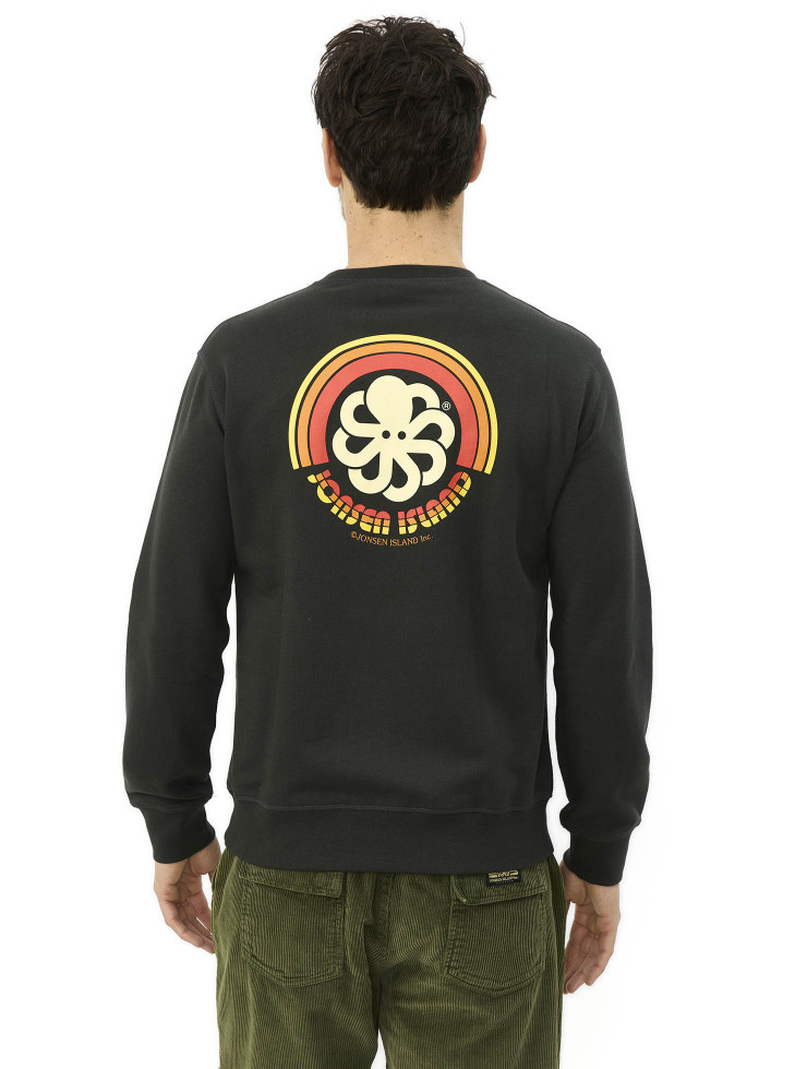 SWEAT GUSTAVO CLASSIC RAINBOW BLACK