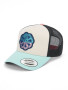 CASQUETTE TRUCKER FLOWER TURQUOISE