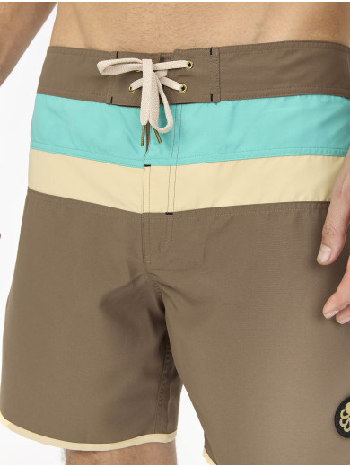 MAILLOT JON 1 STRIPE  BROWN