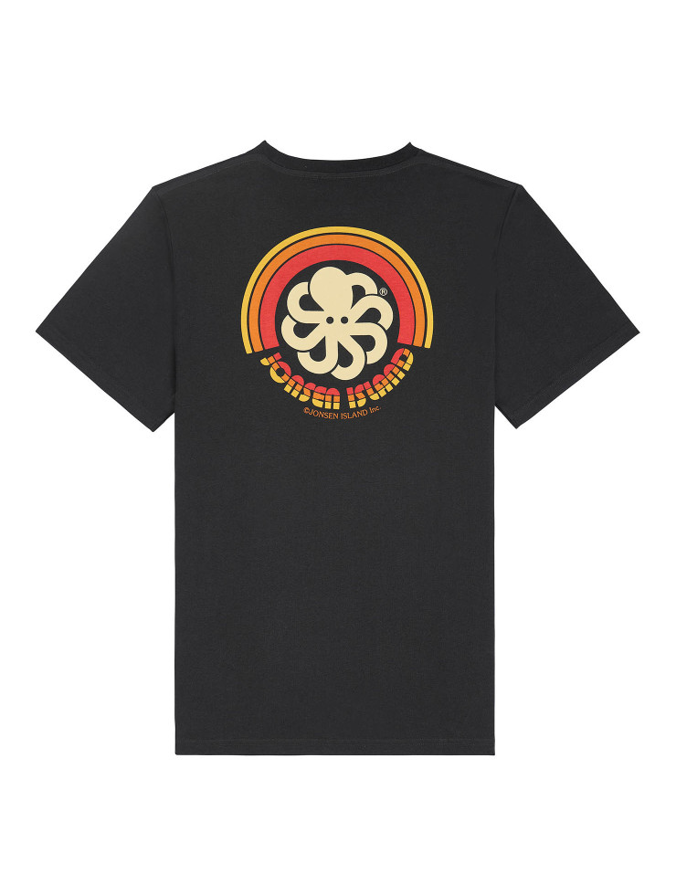 T-SHIRT CLASSIC RAINBOW BLACK