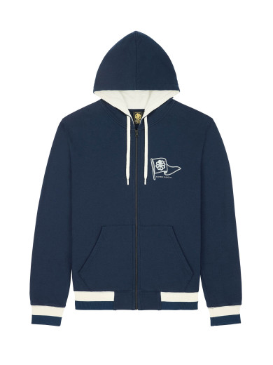 HOODIE ZIPPE FLAG NAVY