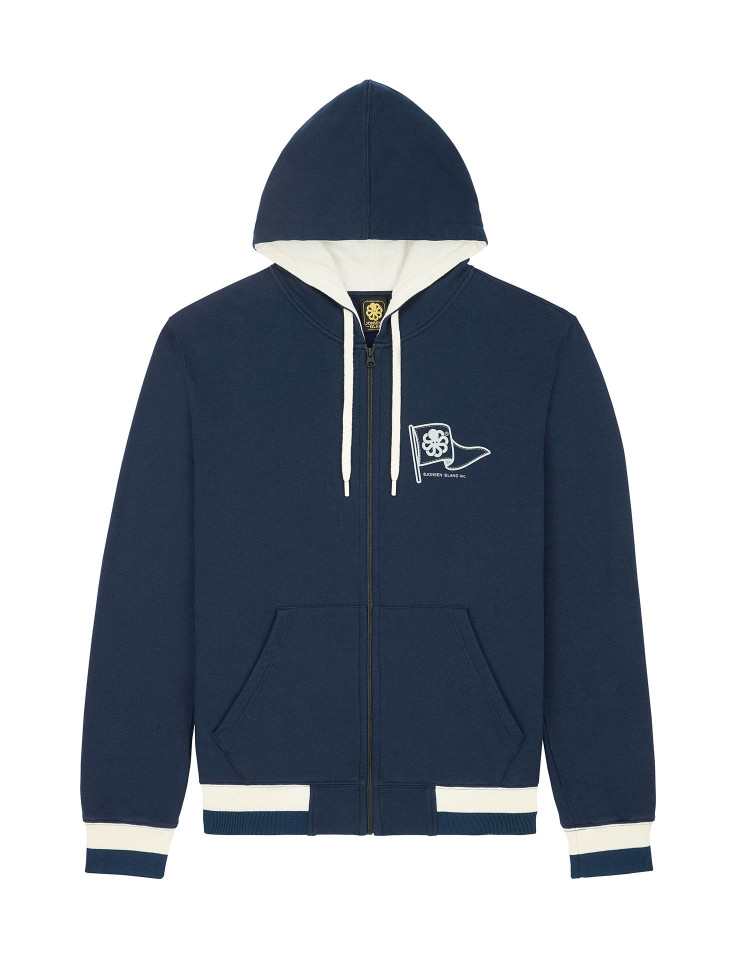 HOODIE ZIPPE FLAG NAVY