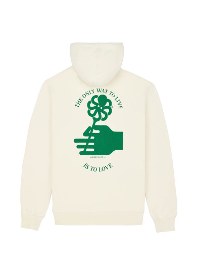 HOODIE CLASSIC FLOWER LOVE COCONUT
