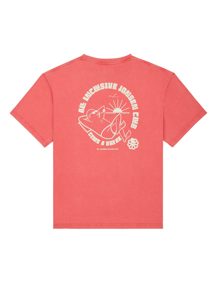 T-SHIRT CONFORT ALL INCLUSIVE RED FADE OUT