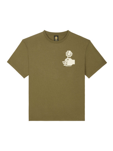 T-SHIRT CONFORT FLOWER LOVE IVY GREEN