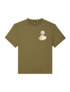 T-SHIRT CONFORT FLOWER LOVE IVY GREEN