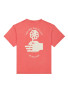 T-SHIRT CONFORT FLOWER LOVE RED FADE OUT